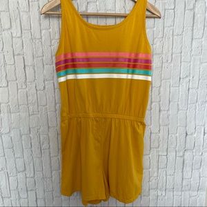 Old Navy Yellow Orange Romper Teen Plus Sz 16 XXL